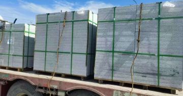 商丘 芝麻白花岗岩地铺石装车日常