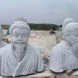 商丘 白麻花岗岩石材人物立体雕刻