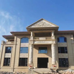 商丘 黄金麻花岗岩别墅外墙干挂