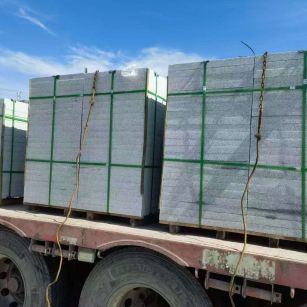 商丘 芝麻白花岗岩地铺石装车日常