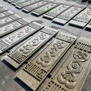 商丘 黄金麻花岗岩外墙雕刻板