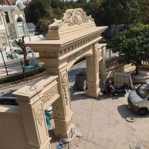 商丘 黄金麻荔枝面花岗岩别墅门楼