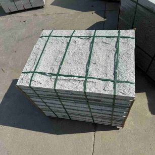 商丘 白麻花岗岩石材自然面蘑菇石成品