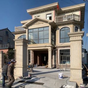 商丘 黄金麻花岗岩荔枝面别墅外墙干挂私家专属