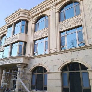 商丘 黄金麻花岗岩别墅外墙干挂