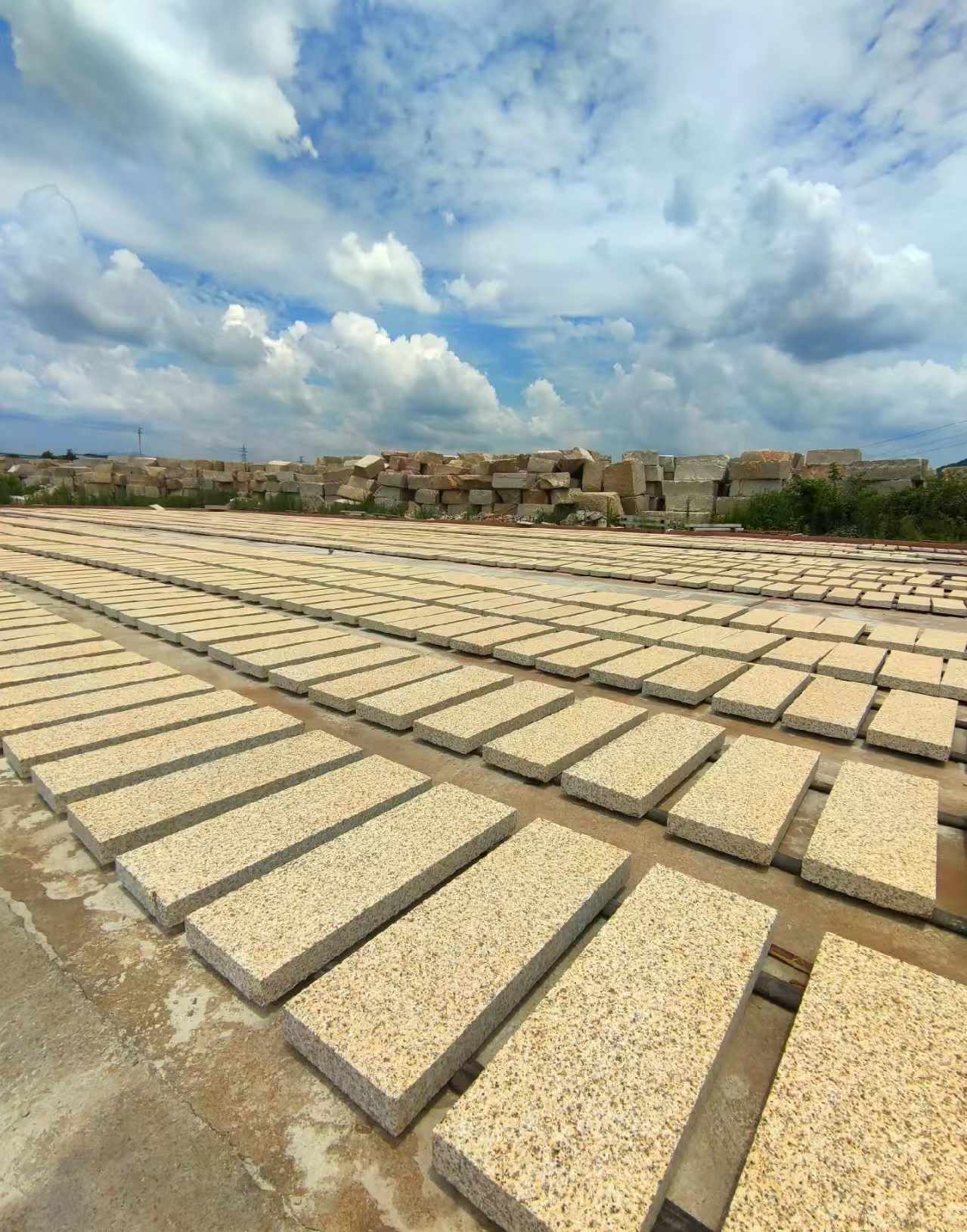 商丘 黄金麻荔枝面花岗岩石材地铺石防护中