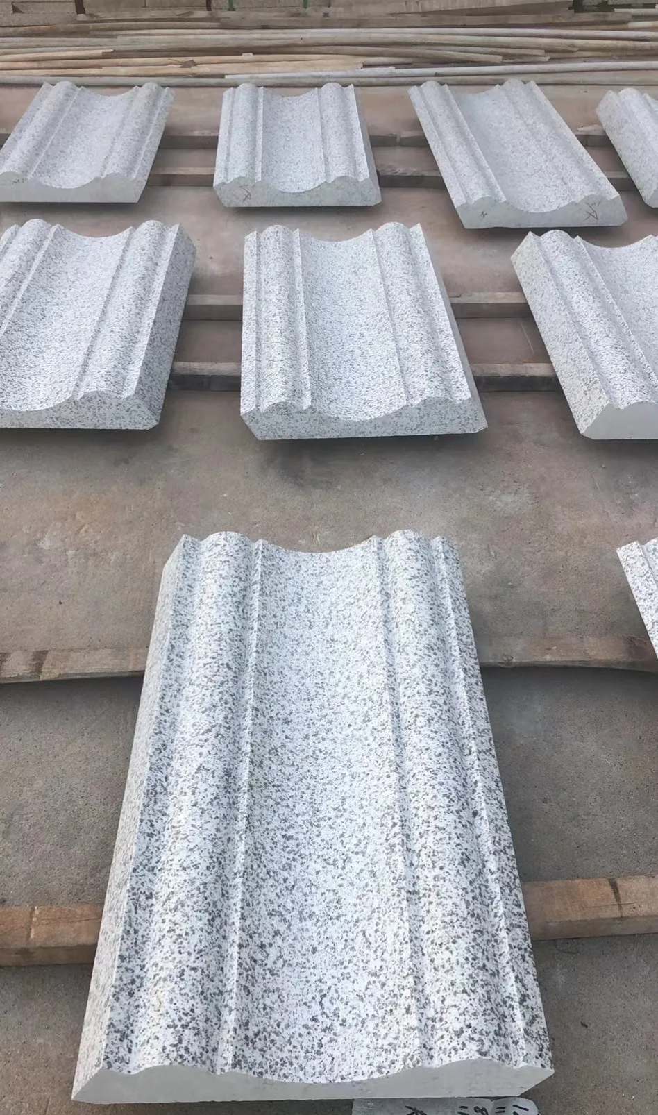 商丘 白麻花岗岩光面别墅线条