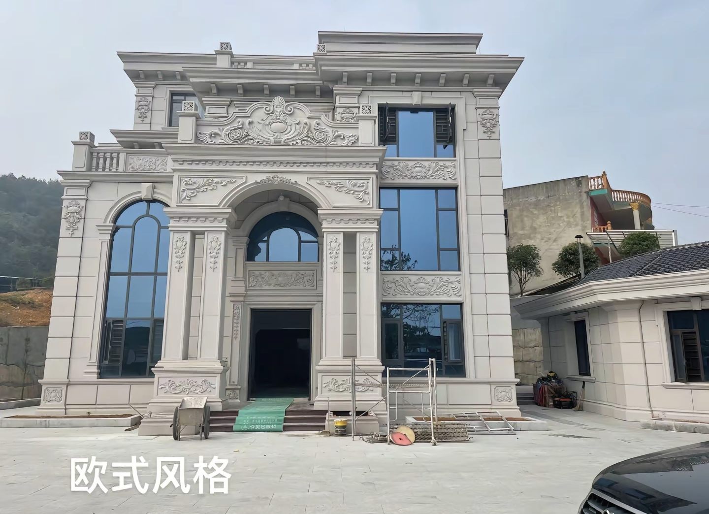 商丘 白麻花岗岩别墅外墙干挂