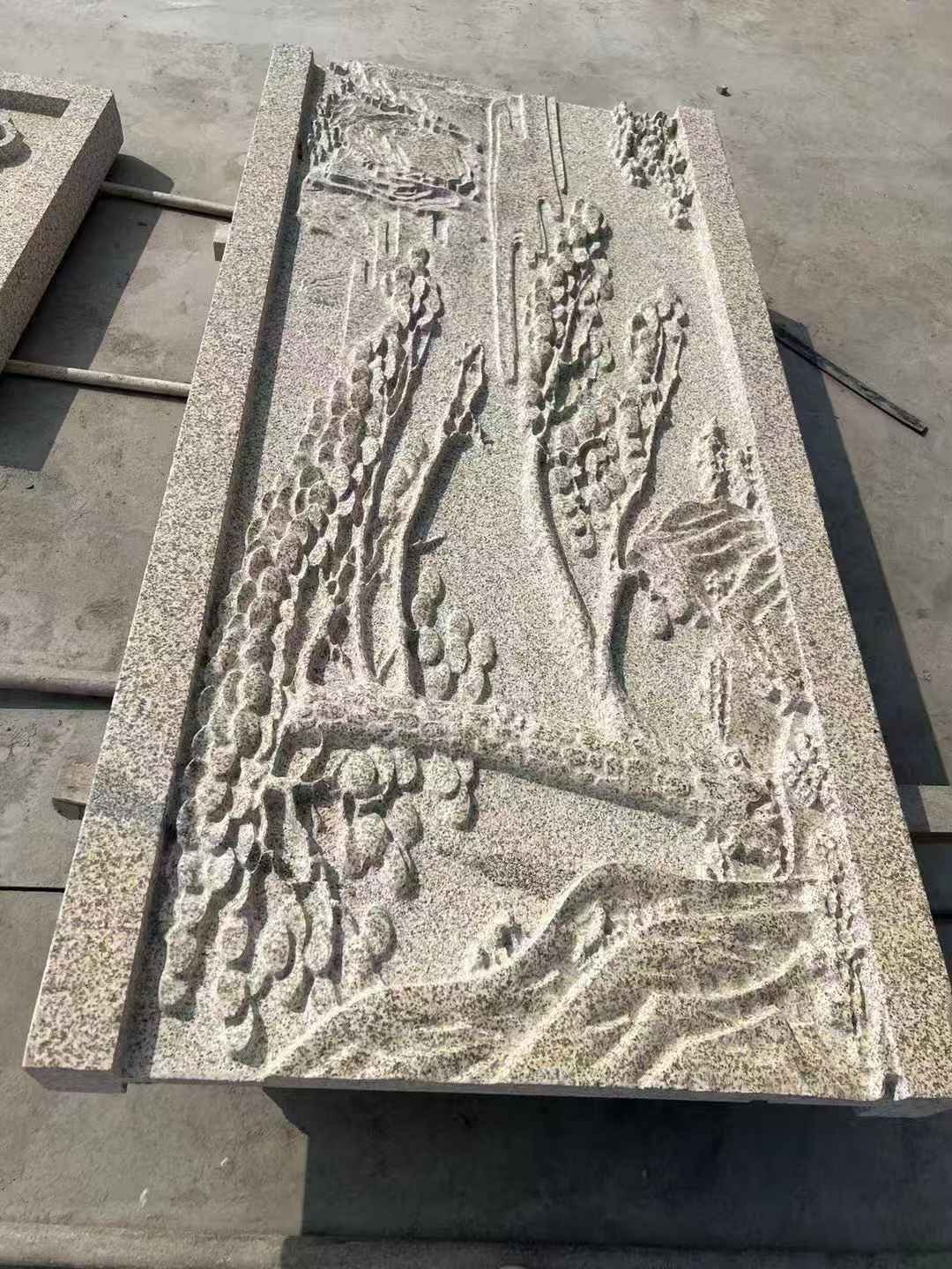 商丘 黄金麻雕刻板浮雕迎客松