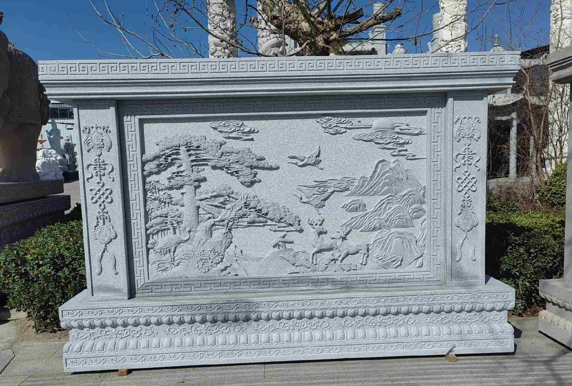 商丘 芝麻白大型照壁，屏风，影壁