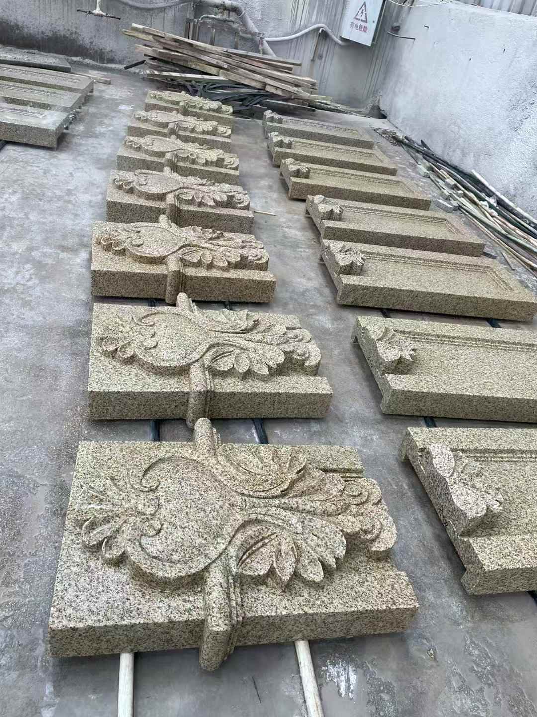 商丘 黄金麻花岗岩别墅外墙雕刻板