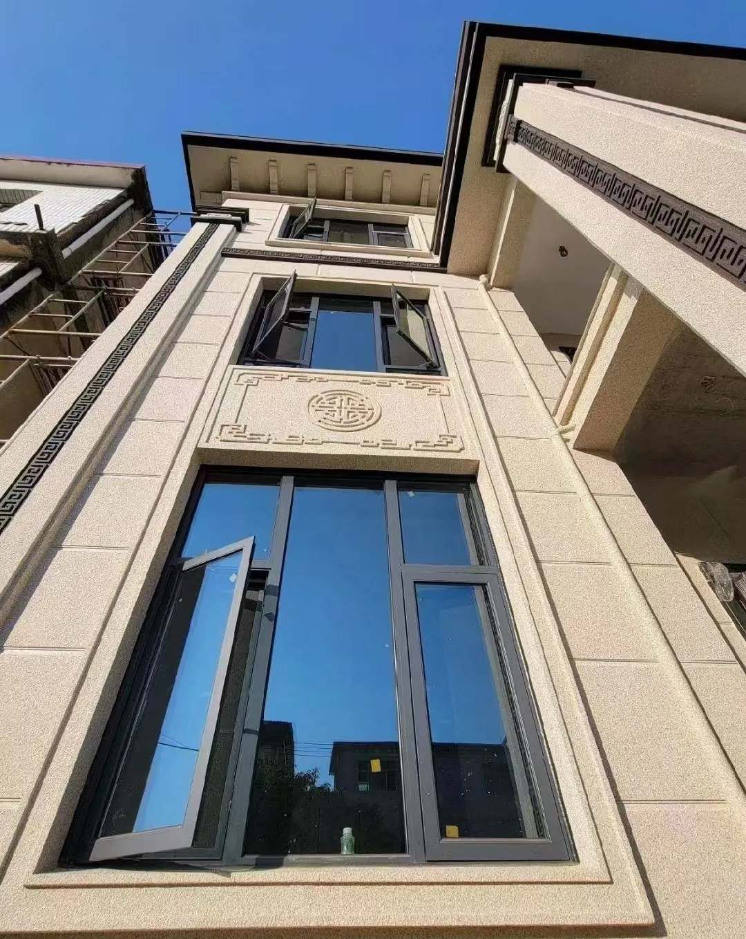 商丘 黄金麻荔枝面别墅外墙干挂效果展示